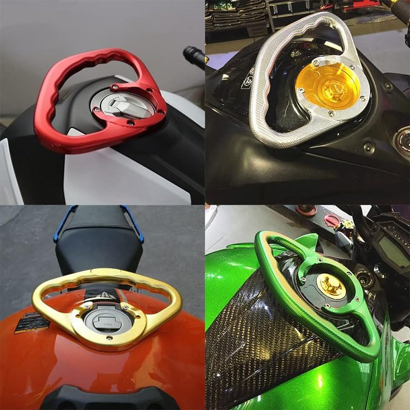 GYMARK Motorcycle Accessories Passenger Hand Grip Fuel Tank Armrest for Yamaha R1 R6 R7 YZF-R25 YZF-R3 YZF1000 Safety Grab Bar (Black) - Image 4